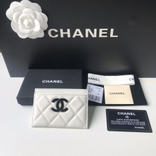 Chanel wallet card holder  AP2167 11×7×1cm white
