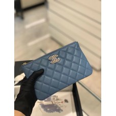 Chanel wallet 20x12cm blue
