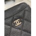 Chanel wallet  11-9.5-1.5cm black
