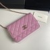 Chanel WOC pink bag 19.5*12*3.5cm caviar