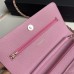 Chanel WOC pink bag 19.5*12*3.5cm caviar