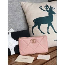 Chanel wallet pink bag 20x12.2x1cm