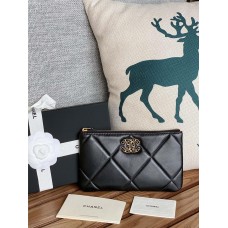 Chanel wallet black bag 20x12.2x1cm