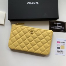 Chanel wallet yellow bag 20x12.2x1cm