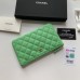 Chanel wallet green bag 20x12.2x1cm