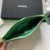 Chanel wallet green bag 20x12.2x1cm