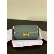 Hermes Constance Togo 20.5x13 x 2cm blue gold