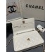 Chanel WOC gold ball 19cm white lambskin