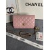 Chanel WOC gold ball 19cm pink lambskin