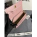 Chanel WOC gold ball 19cm pink lambskin