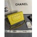 Chanel WOC gold ball 19cm yellow lambskin