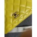 Chanel WOC gold ball 19cm yellow lambskin