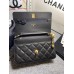 Chanel WOC gold ball 19cm black lambskin