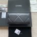 Chanel wallet black w10×h11×d3cm gold