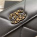 Chanel wallet black w10×h11×d3cm gold