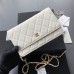 Chanel WOC w19.5×h10.5×d2cm white  