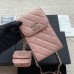 Chanel cellphone case WOC pink caviar w10×h16.5×2cm