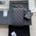 Chanel cellphone case WOC black caviar w10×h16.5×2cm