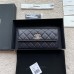 Chanel wallet caviar w19.5×h10.5×d2cm black