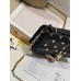 Dior Lady Dior pouch pearl black 21 x 11.5 x 4.5cm