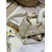 Dior Lady Dior D-joy 22 x 12 x 6 cm white lambskin
