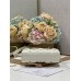 Dior Lady Dior D-joy 22 x 12 x 6 cm white lambskin