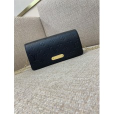 Louis Vuitton WALLET ON CHAIN LILY M83233 black 20.7x10.2x3.5cm