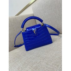 Louis Vuitton Capucines Mini M48865 21x14x8cm blue 