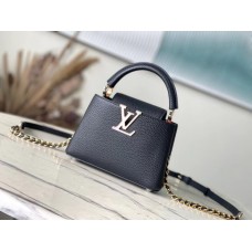 Louis Vuitton M23082 Capucines BB 21×14×8cm black
