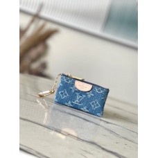 Louis Vuitton M82961  wallet denim 12 x 7 x 1.5 cm