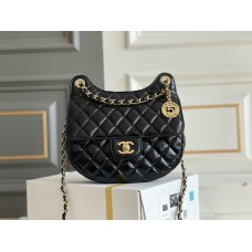 Chanel 24C Hobo 20x21.5x7.5cm  black