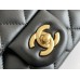 Chanel Classic flap mini 20x13x7cm lambskin goldball black
