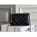 Chanel double gold ball 12x19x8cm black gold