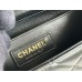 Chanel double gold ball 14.5x22x8cm black gold