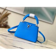 Louis Vuitton  N82904/M48865 Capucines 21 * 14  * 8  cm blue