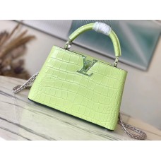 Louis Vuitton  N48865 Capucines  27 * 18  * 9  cm orange green