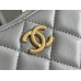 Chanel Hoho lambskin grey 15x23.5x2cm