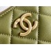 Chanel Hobo lambskin green 19x24x5cm