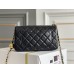 Chanel gold ball 13x20x7cm black lambskin  black