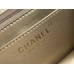 Chanel gold ball 13x18x7cm black lambskin beige