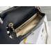 Chanel gold ball 13x20x7cm black lambskin  black