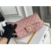 Chanel gold ball 13x20x7cm black lambskin  pink