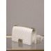 Chanel Le boy 25cm caviar white