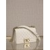 Chanel Le boy 20cm caviar white