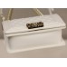 Chanel Le boy 20cm caviar white