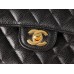 Chanel classic flap 25cm caviar black 