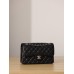 Chanel classic flap 20cm caviar black 