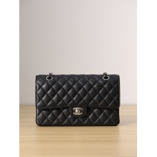 Chanel classic flap 25cm caviar black 