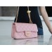 Chanel classic flap gold ball 13×20×7cm pink 