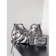 Balenciaga y2k under arm bag  Le Cagole 25.9 x 16.0 x 9.9cm silver